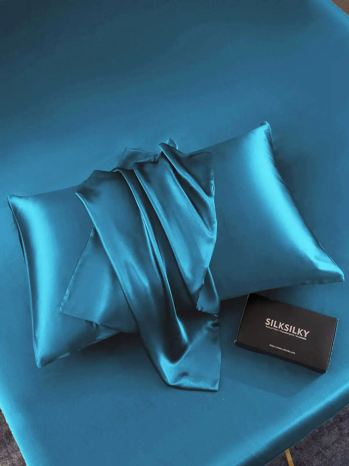 2Pcs 19Momme 100% Mulberry Silk Pillowcases Bundle - Envelope