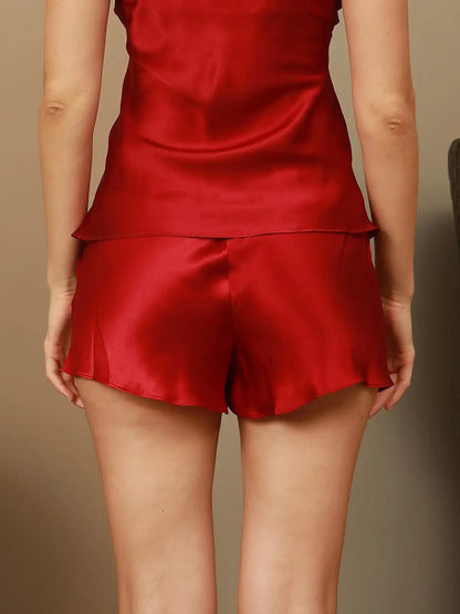 100% Mulberry Silk V-Neck Cami Pajama Set