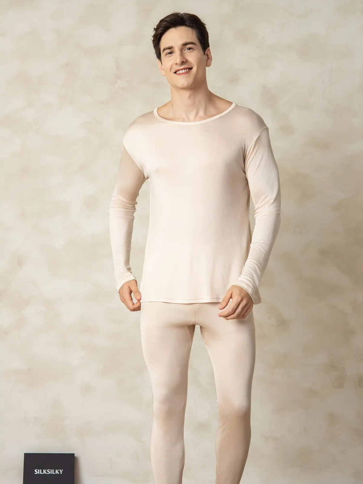 Men's Silk Jersey Long Sleeve Long Johns