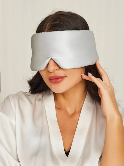 100% Mulberry Silk One Piece Silk Sleep Eye Mask With Velcro