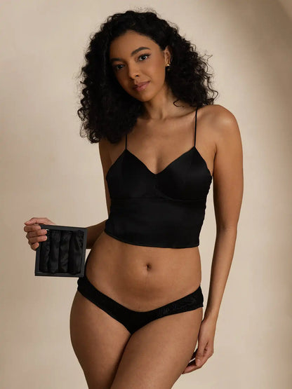 4Pcs Multi-color 100% Mulberry Silk Panties (Bra NOT Included)