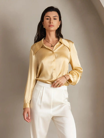Clearance - Silk Classic Daily Basic Shirt