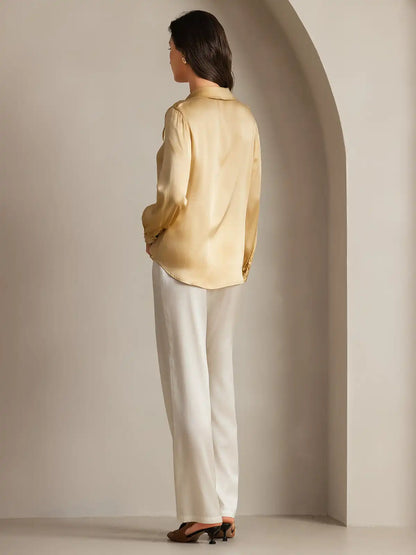 Clearance - Silk Classic Daily Basic Shirt