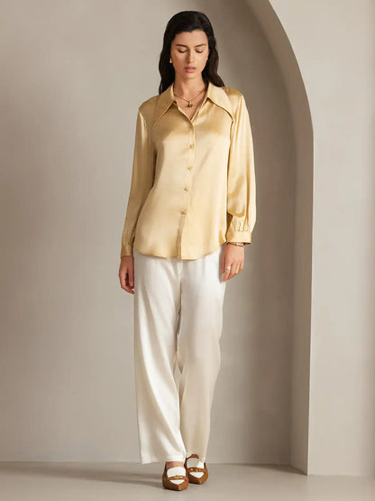 Clearance - Silk Classic Daily Basic Shirt