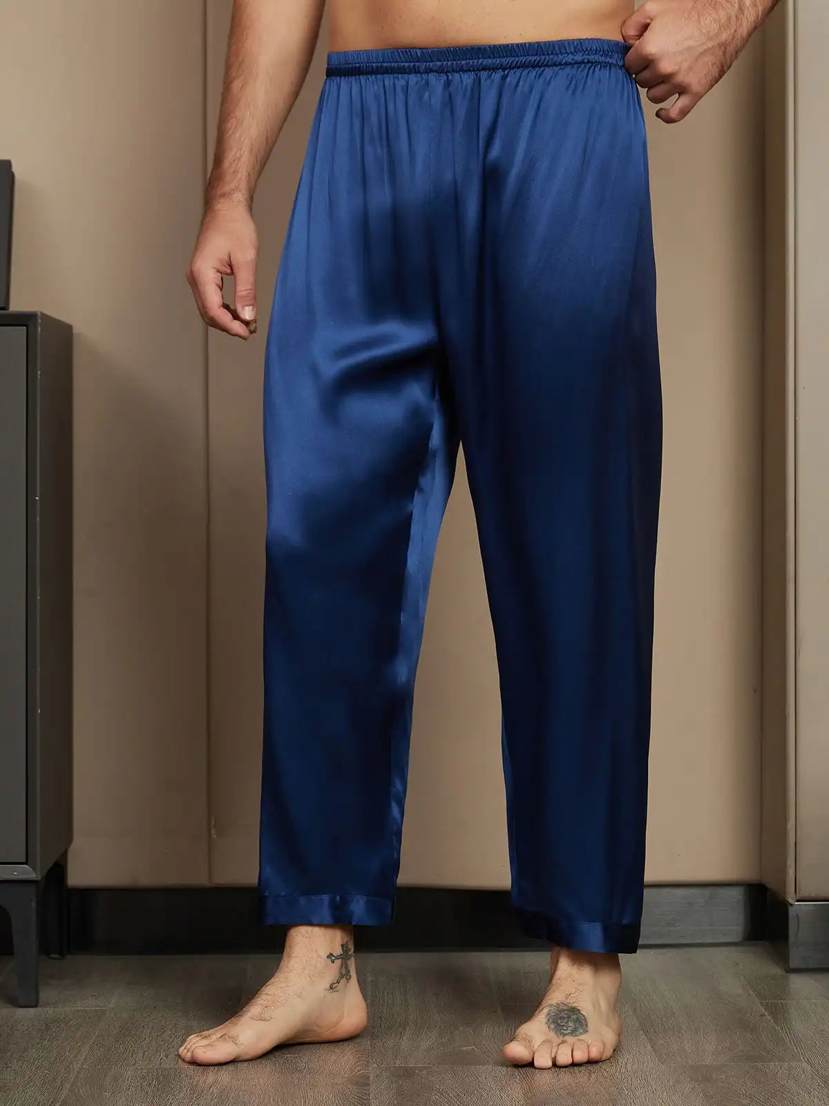 Clearance - 100% Mulberry Silk Long Relaxed Pajama Pants