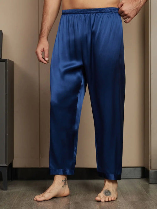 Clearance - 100% Mulberry Silk Long Relaxed Pajama Pants
