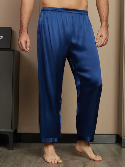 Clearance - 100% Mulberry Silk Long Relaxed Pajama Pants