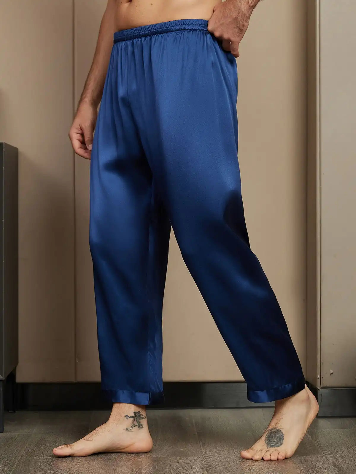 Clearance - 100% Mulberry Silk Long Relaxed Pajama Pants