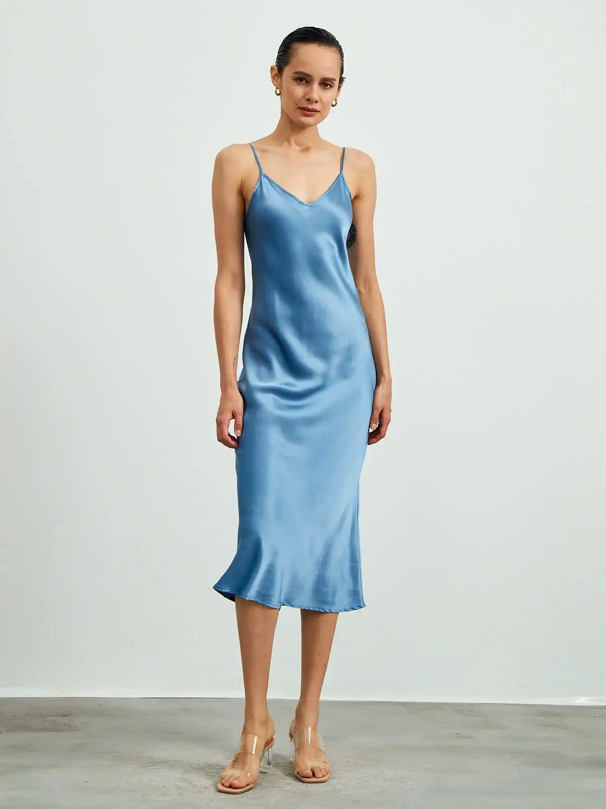 Clearance - 22Momme Long Maxi Silk Slip Dress