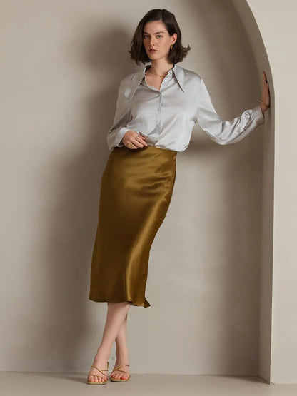 Clearance - Silk Classic Daily Basic Shirt