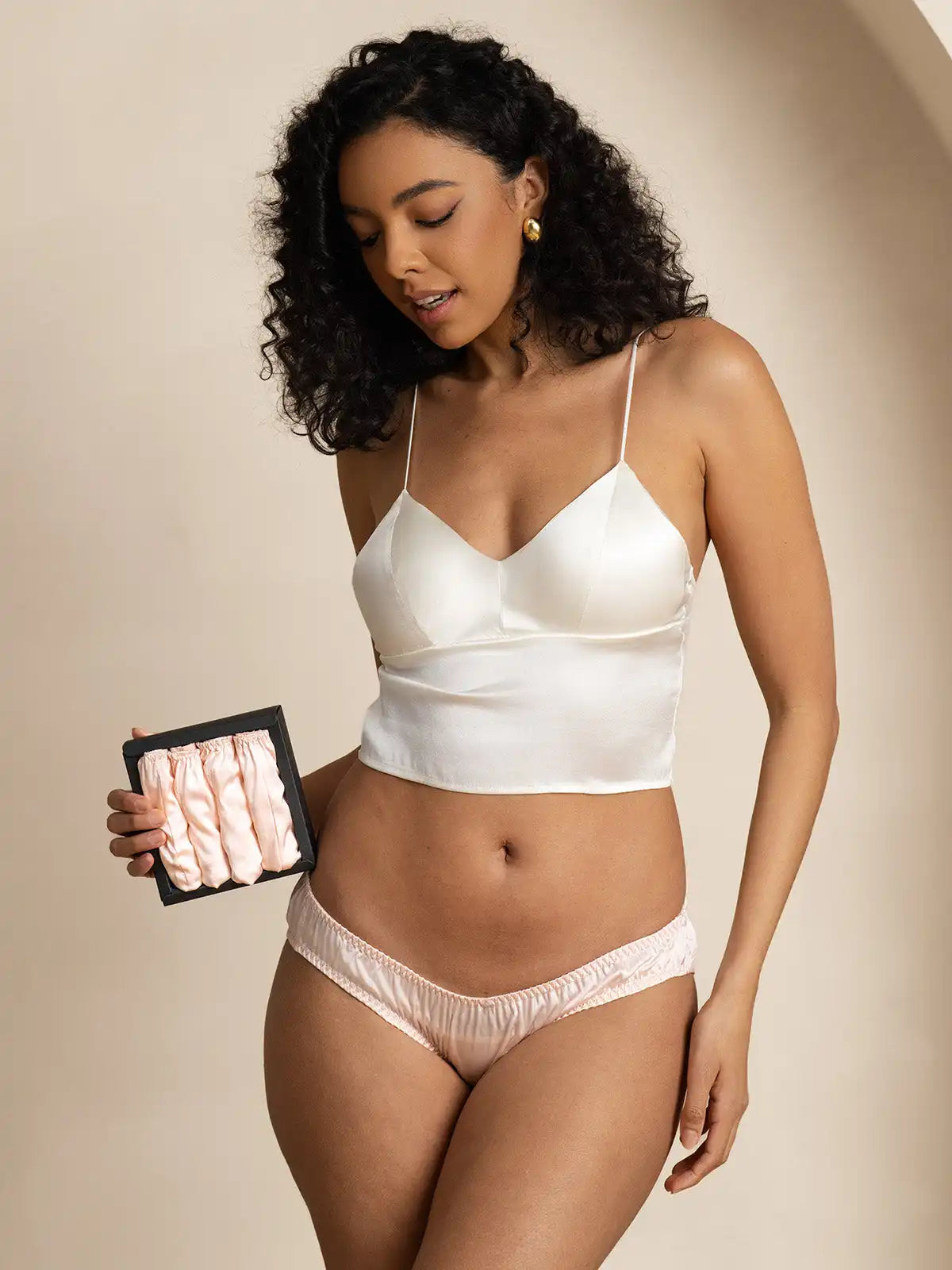4Pcs Multi-color 100% Mulberry Silk Panties (Bra NOT Included)
