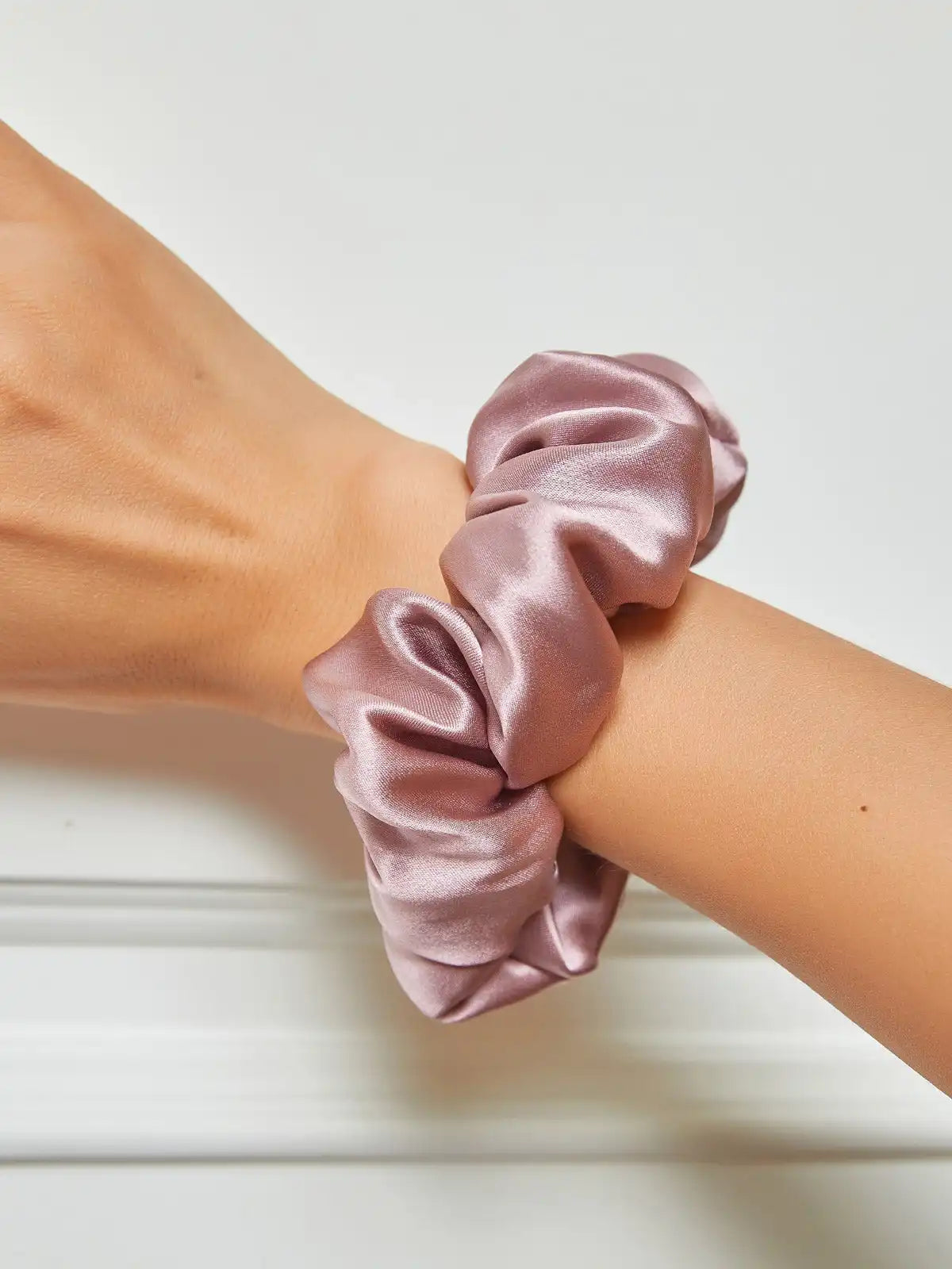 100% Mulberry Silk Soft Large Hair Scrunchie - 3.5cm