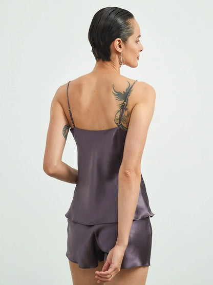 Clearance - 22Momme Silk Camisole & Sleep Shorts Set