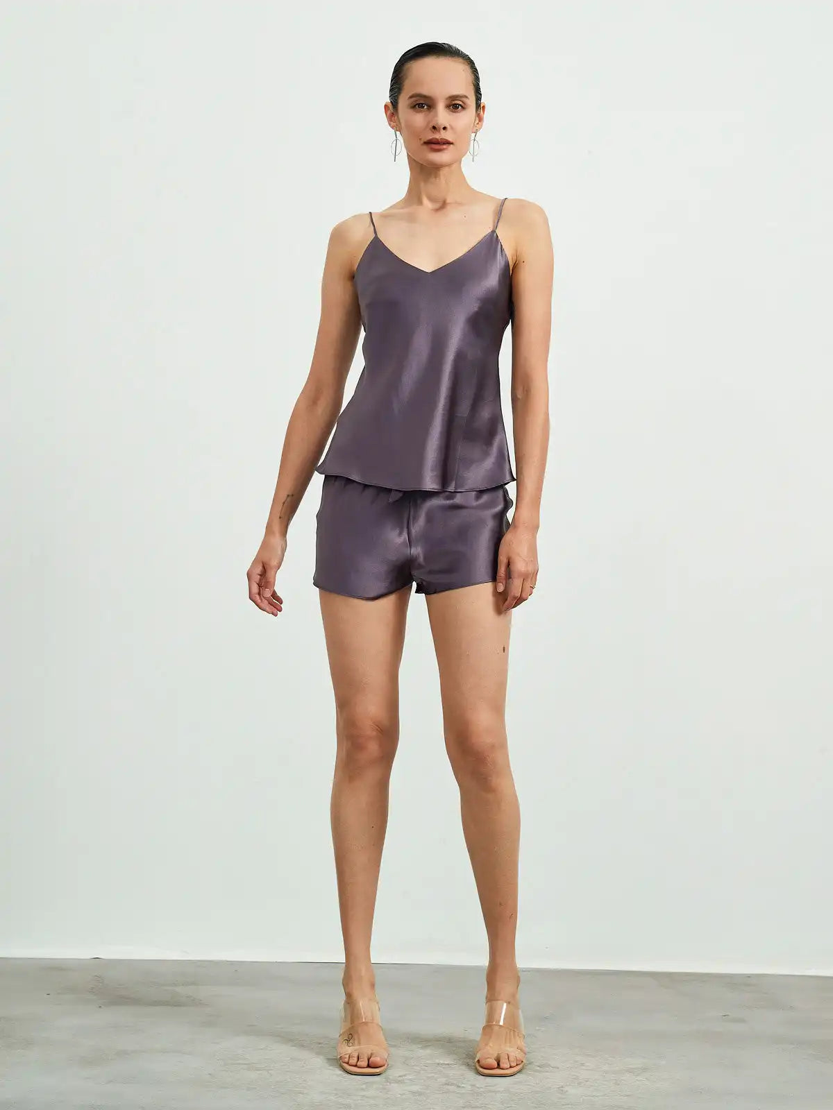 Clearance - 22Momme Silk Camisole & Sleep Shorts Set