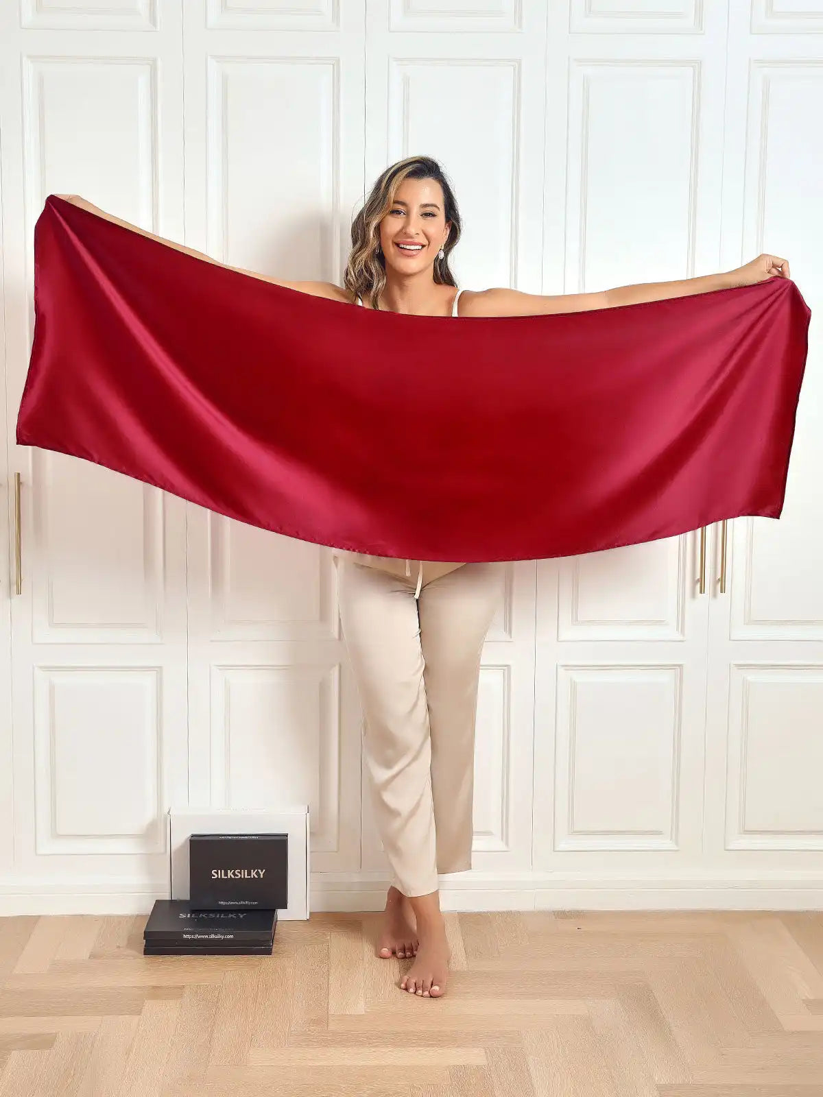 100% Mulberry Silk Long Scarf/Shawl 170x53cm