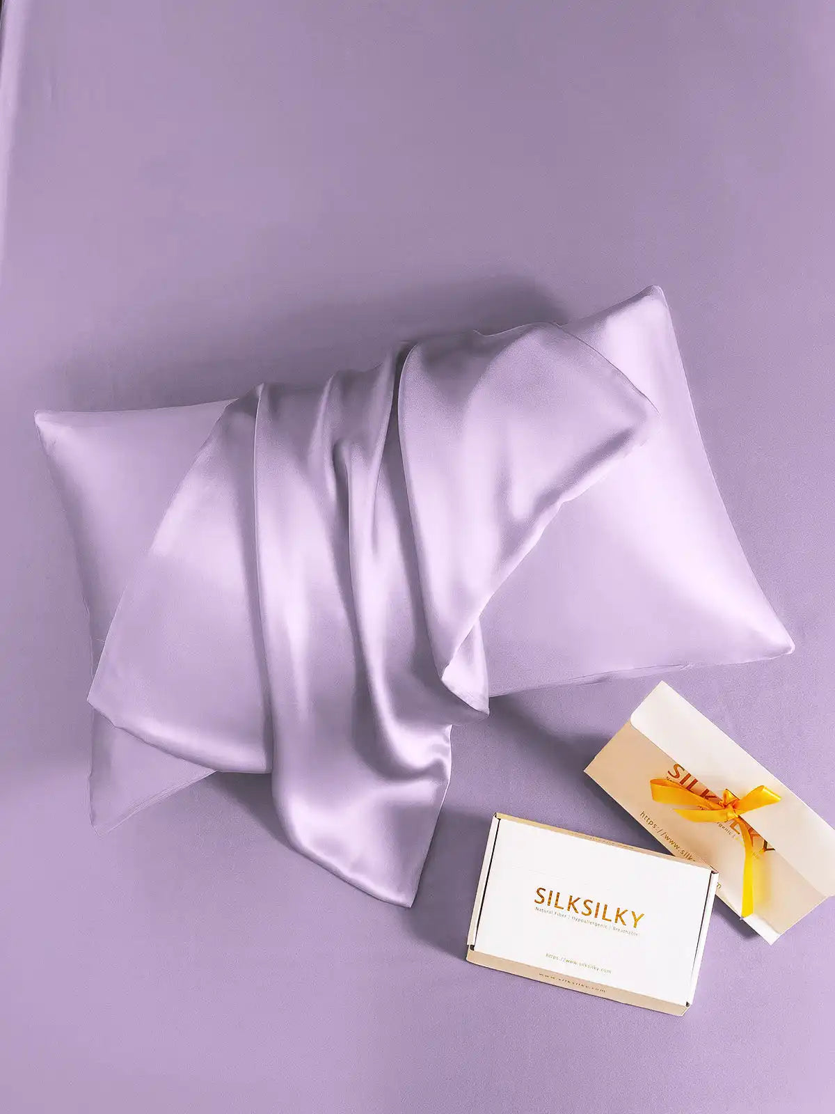 2Pcs 19Momme 100% Mulberry Silk Pillowcases Bundle - Hidden Zipper