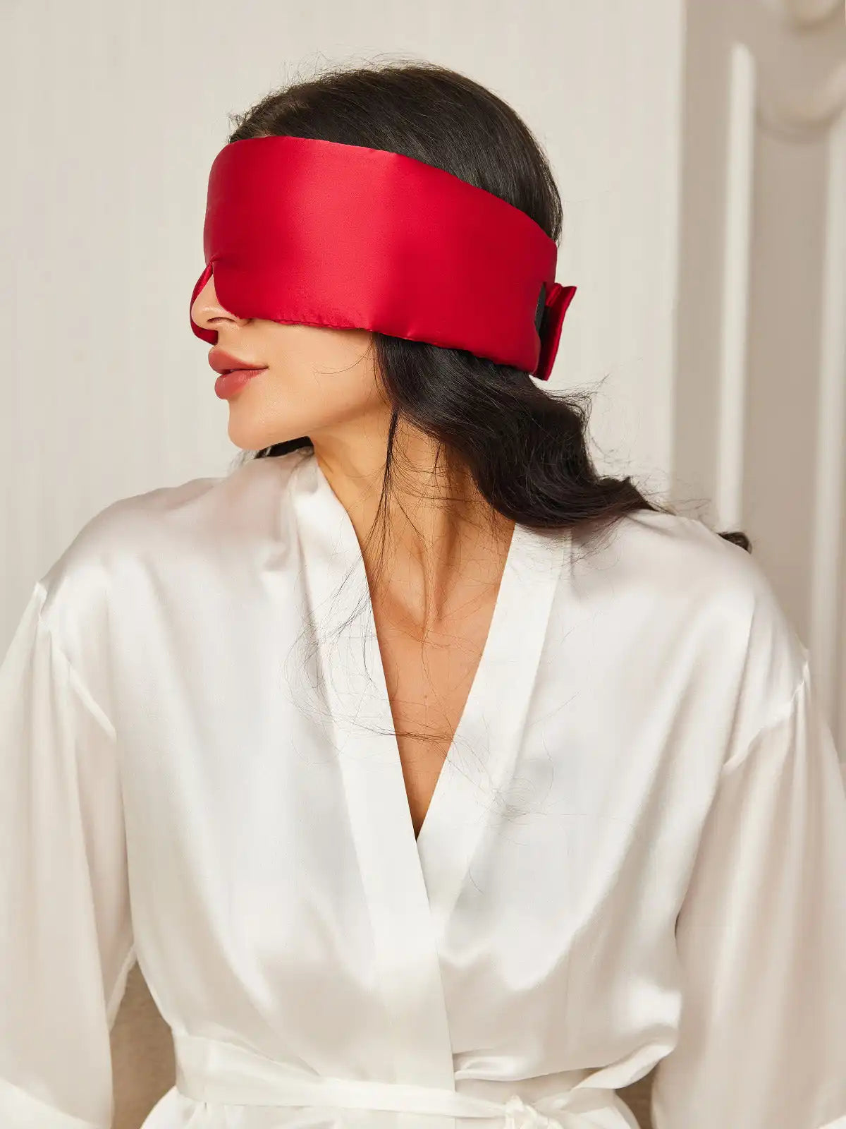 100% Mulberry Silk One Piece Silk Sleep Eye Mask With Velcro