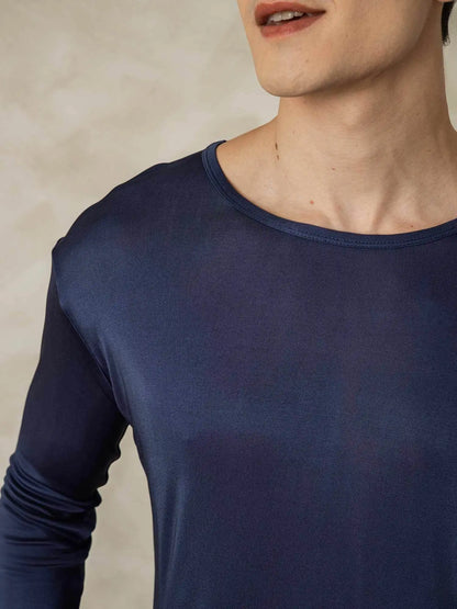 Men's Silk Jersey Long Sleeve Long Johns