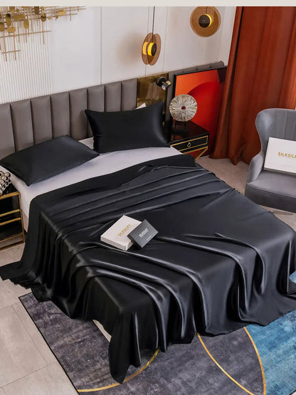 19Momme 3Pcs Silk Set Flat Sheet+2x Pillowcases