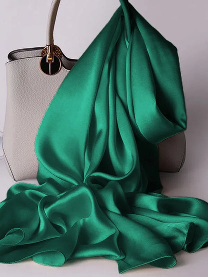 100% Mulberry Silk Rectangle Long Scarf/Shawl 170x53cm/67