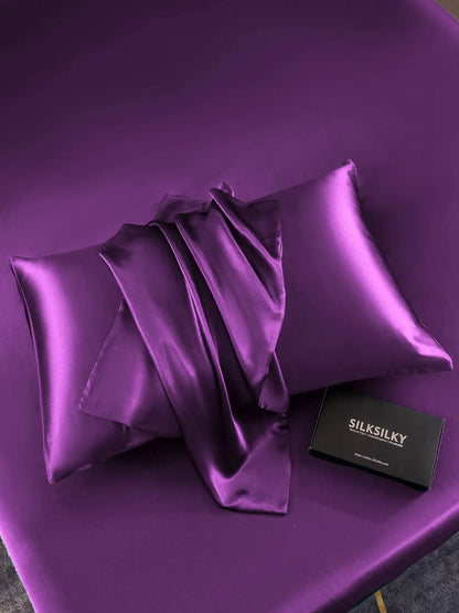 2Pcs 19Momme 100% Mulberry Silk Pillowcases Bundle - Envelope