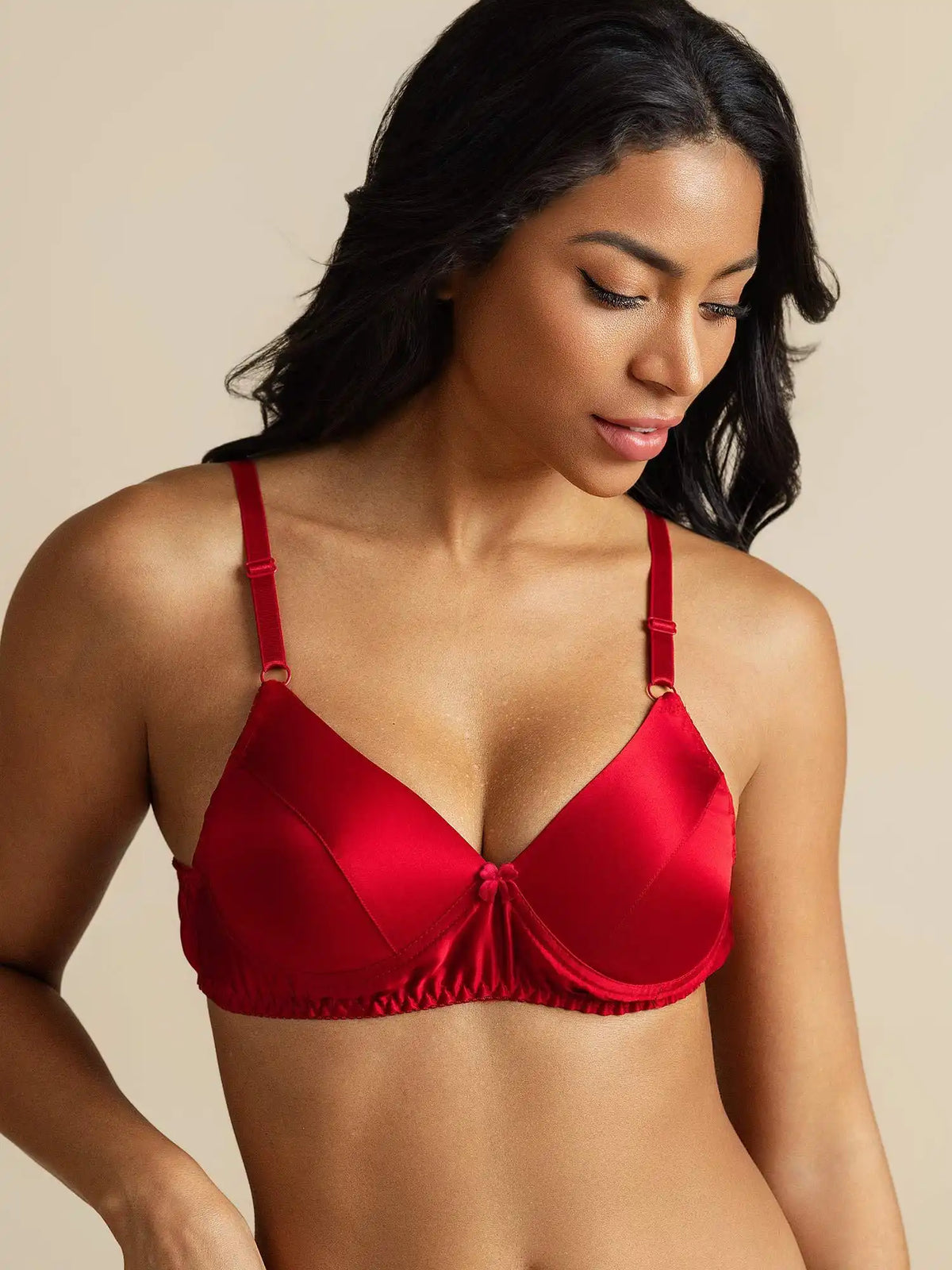 100% Mulberry Silk Classic Full Bra with Adjustable Straps