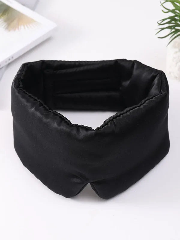 100% Mulberry Silk One Piece Silk Sleep Eye Mask With Velcro