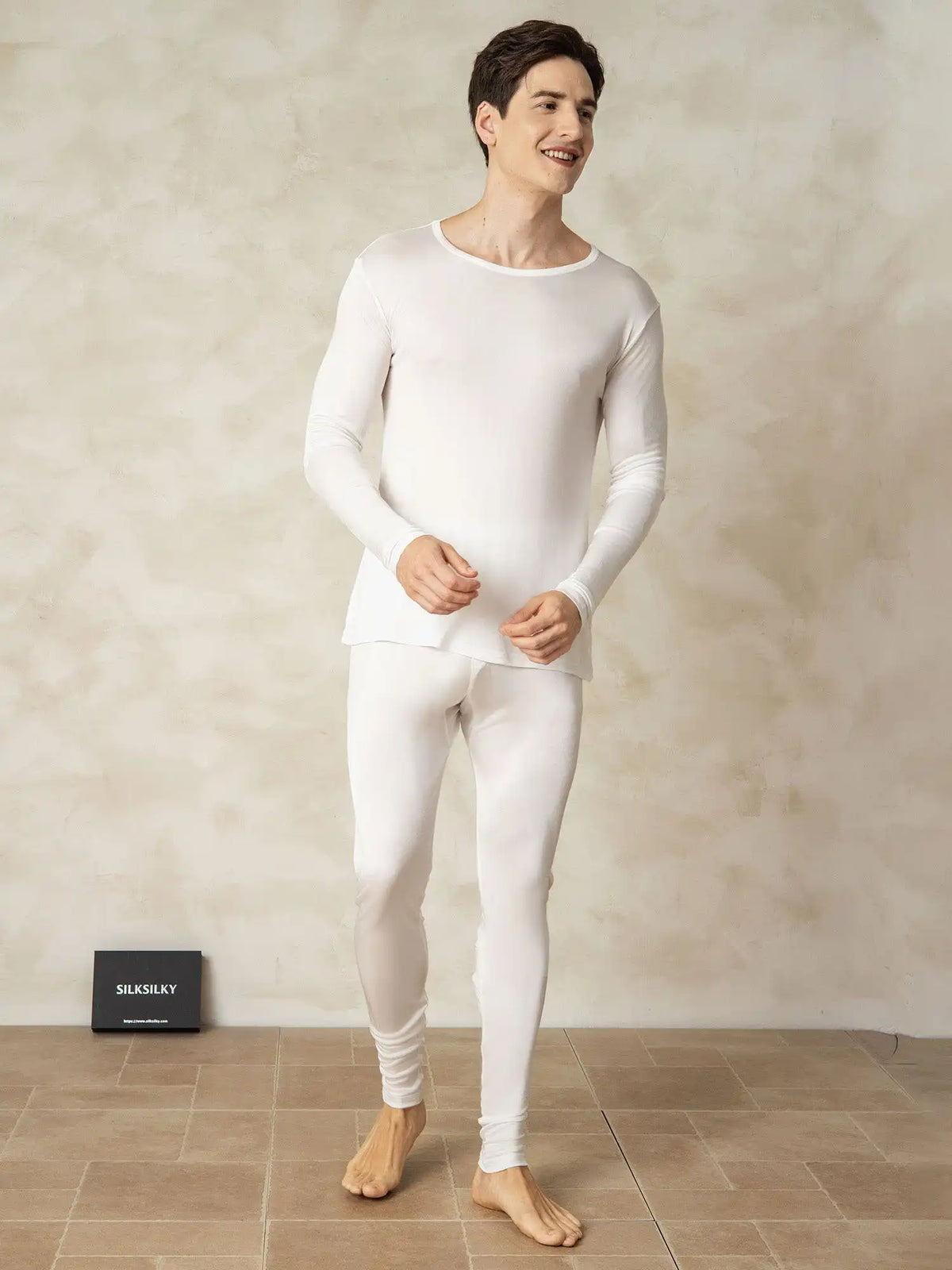 Men's Silk Jersey Long Sleeve Long Johns