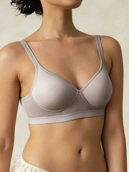 Comfortable Wireless Silk Jersey Bra