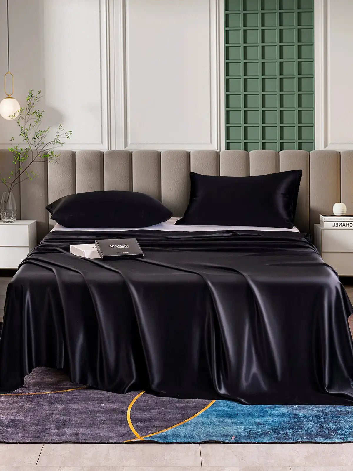 25Momme 3Pcs Silk Set Flat Sheet+2x Pillowcases
