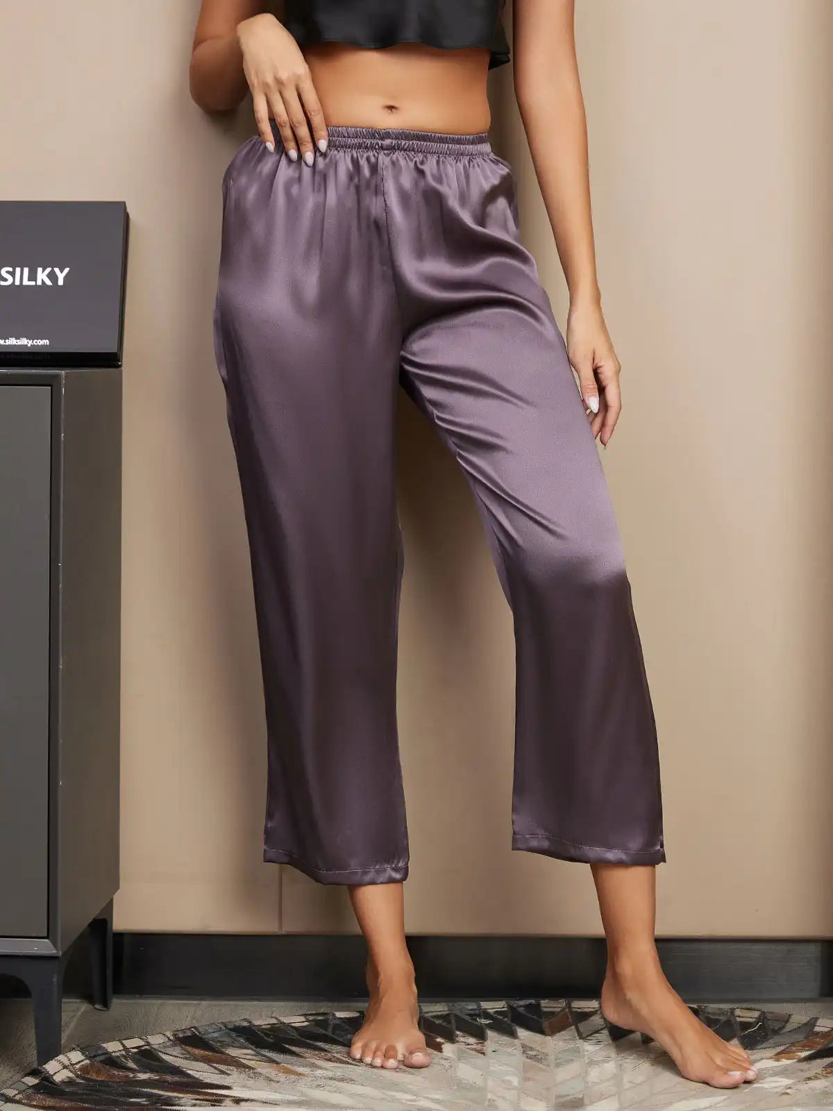 100% Mulberry Silk Classic Women's Sleep Pants