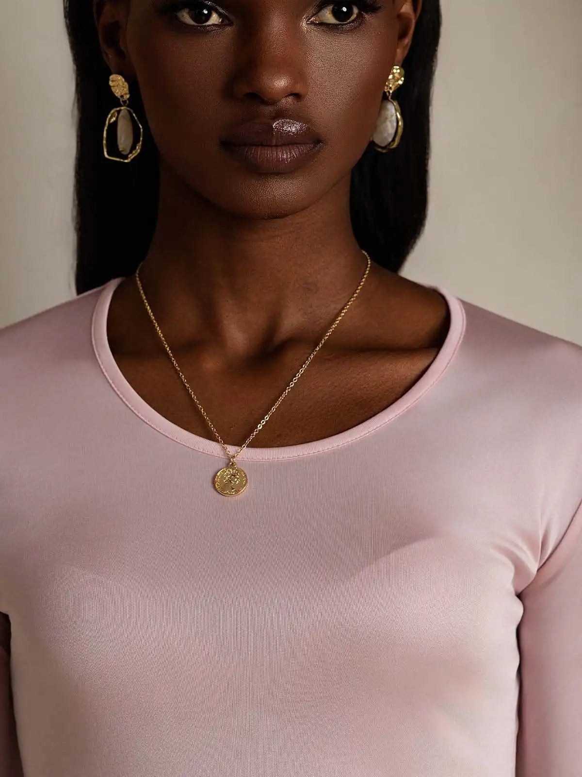 Women's Silk Long Sleeve Round Neck Top