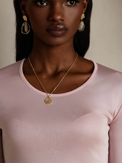 Women's Silk Long Sleeve Round Neck Top