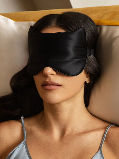 100% Mulberry Silk Contoured Cat Eye Mask
