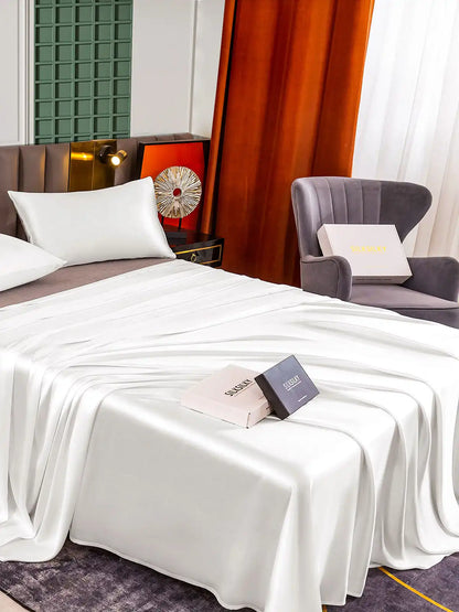 25Momme 3Pcs Silk Set Flat Sheet+2x Pillowcases