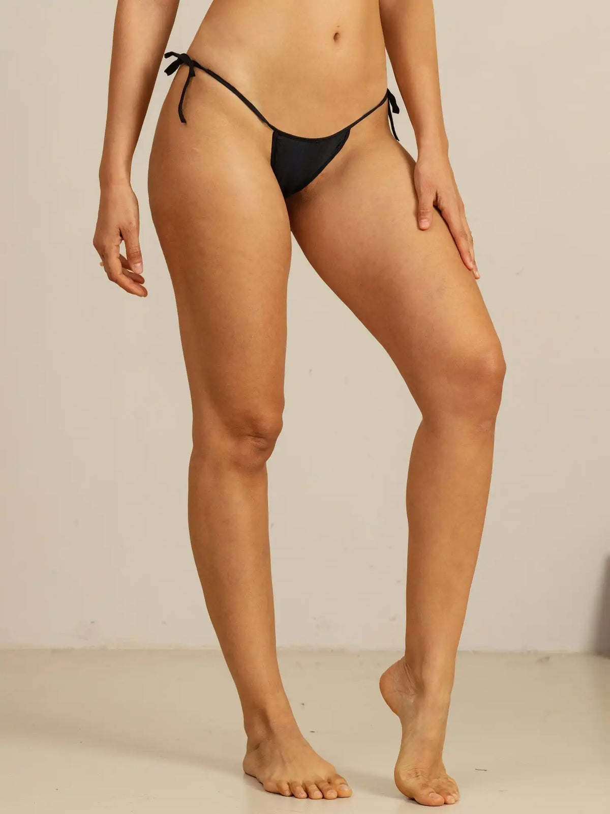 100% Mulberry Silk Tie-up Thong Sexy Bikini Panty