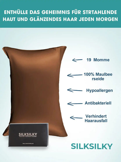 2Pcs 19Momme 100% Mulberry Silk Pillowcases Bundle - Envelope
