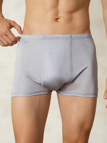 100% Mulberry Silk Men‘s Boxers Underwear