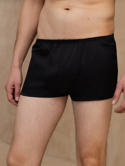 100% Mulberry Silk Men‘s Ultra Soft Comfy Boxer Underwear