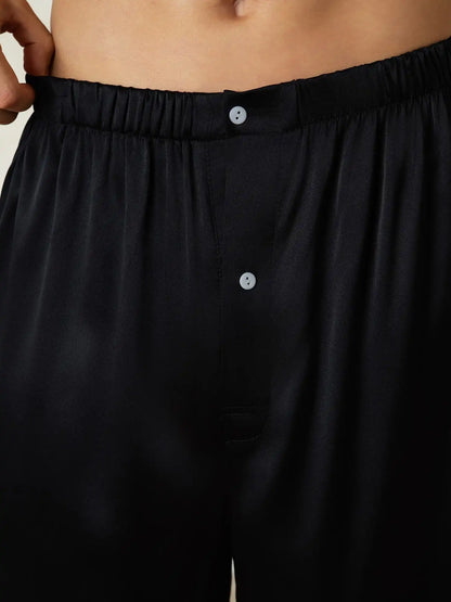 100% Mulberry Silk Elastic Waist Men's Sleep Shorts