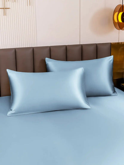 2Pcs 19Momme 100% Mulberry Silk Pillowcases Bundle - Envelope