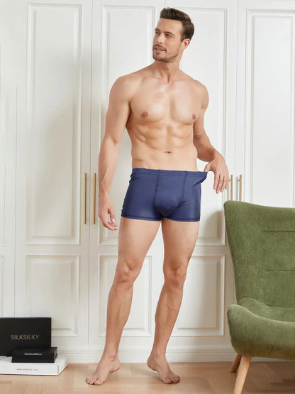 Men‘s 100% Mulberry Silk Boxer Briefs Underwear