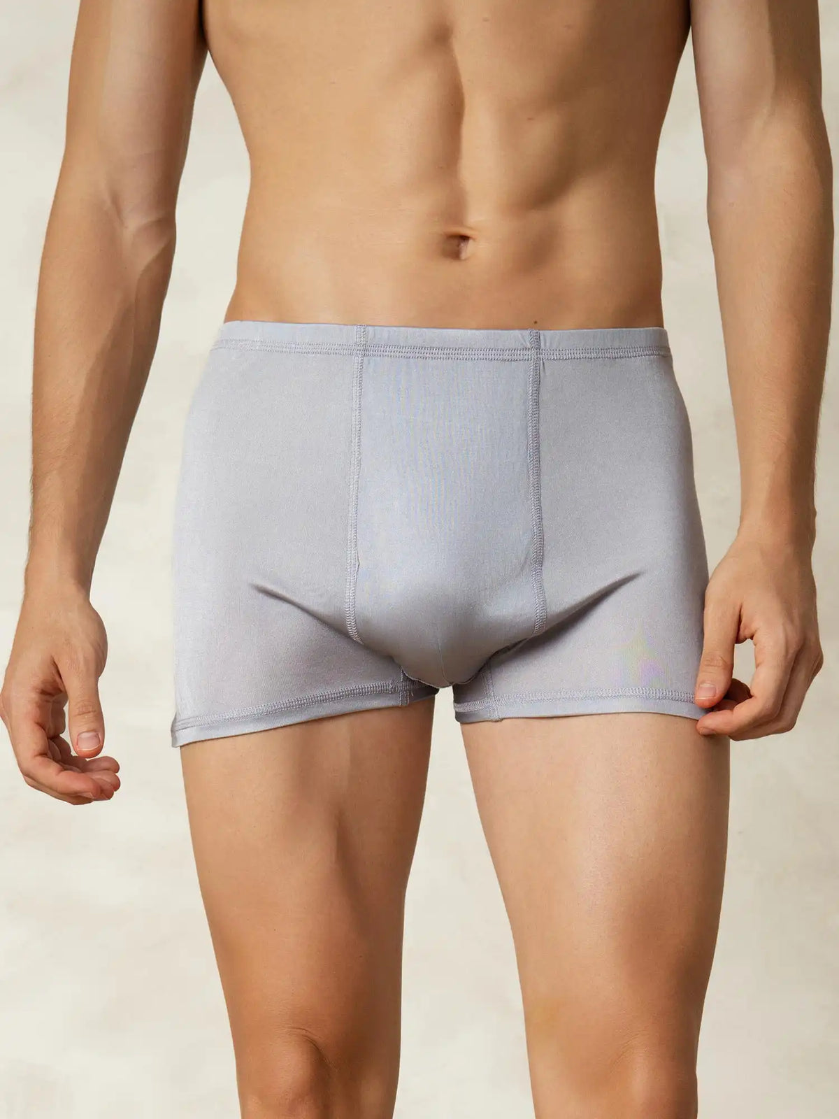 100% Mulberry Silk Men‘s Boxers Underwear