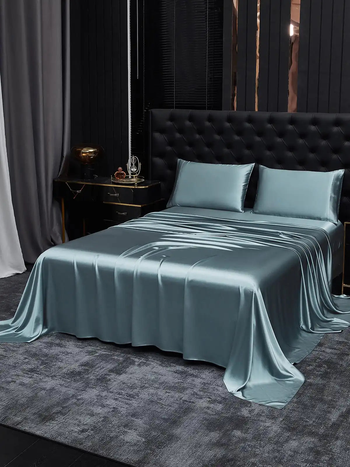 19Momme 3Pcs Silk Set Flat Sheet+2x Pillowcases
